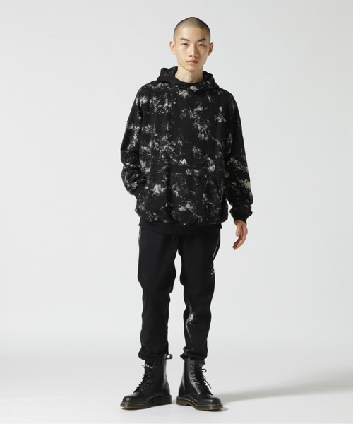 KMRii/ケムリ/Flake Dischaged Pullover 格安販売店舗 kmrii パーカー ケムリ パーカー