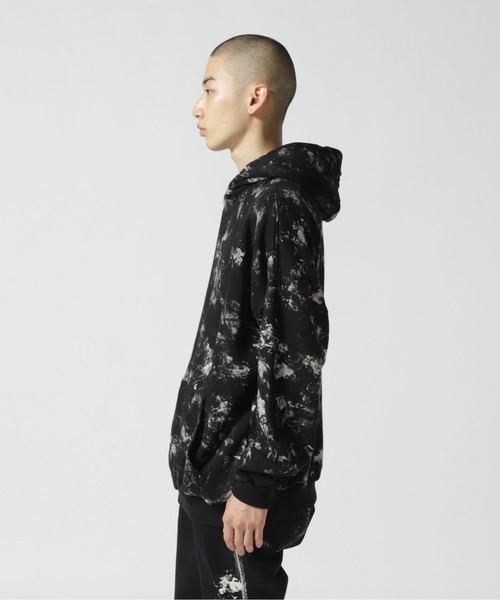 KMRii（ケムリ）の「KMRii/ケムリ/Flake Dischaged Pullover（パーカー・メンズ・ブラック・1/2）」の12枚目の写真