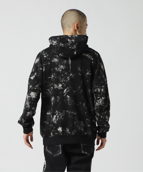 KMRii（ケムリ）の「KMRii/ケムリ/Flake Dischaged Pullover（パーカー・メンズ・ブラック・1/2）」の13枚目の写真