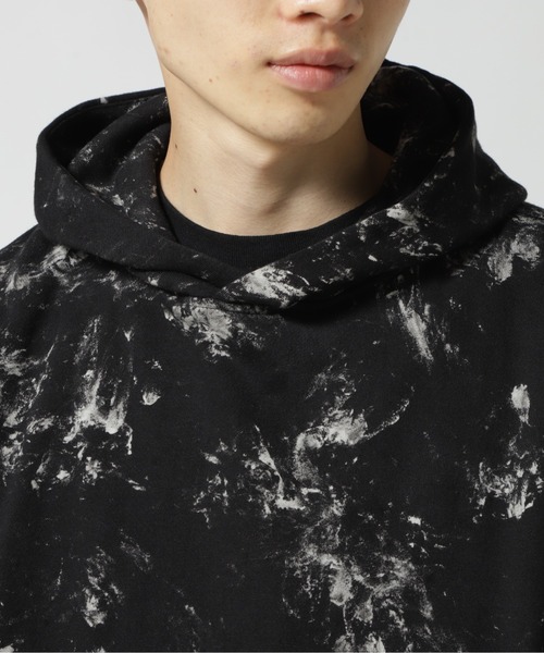 KMRii（ケムリ）の「KMRii/ケムリ/Flake Dischaged Pullover（パーカー・メンズ・ブラック・1/2）」の14枚目の写真