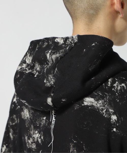 KMRii（ケムリ）の「KMRii/ケムリ/Flake Dischaged Pullover（パーカー・メンズ・ブラック・1/2）」の17枚目の写真