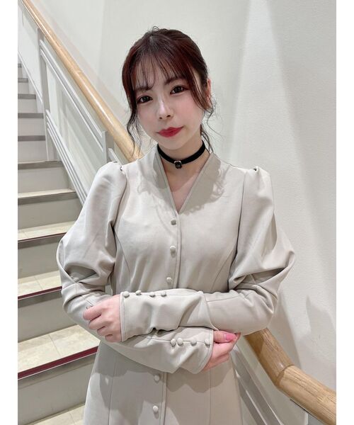 EATME(イートミー)の「ジュリエットスリーブワンピース(ワンピース・レディース・ブラック/ベージュ・SMALL/MEDIUM)」の22枚目の写真