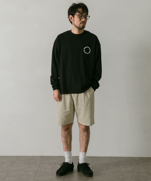 URBAN RESEARCH DOORS（アーバンリサーチドアーズ）の「サークルラバープリントロングスリーブTシャツ（Tシャツ/カットソー・メンズ・ホワイト/ブラック・MEDIUM/LARGE）」の8枚目の写真