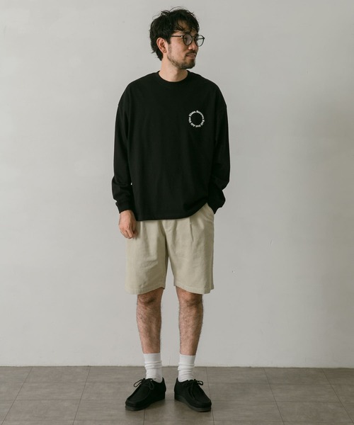 URBAN RESEARCH DOORS（アーバンリサーチドアーズ）の「サークルラバープリントロングスリーブTシャツ（Tシャツ/カットソー・メンズ・ホワイト/ブラック・MEDIUM/LARGE）」の11枚目の写真