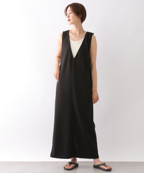 LEPSIM(レプシィム)の「2WAYイージージャンスカ 125460(ワンピース・レディース・ブラック/ベージュ/カーキ/グレイッシュベージュ/ブラウン/グリーン/ベージュ系その他・FREE/TALL)」の2枚目の写真