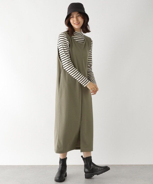 LEPSIM(レプシィム)の「2WAYイージージャンスカ 125460(ワンピース・レディース・ブラック/ベージュ/カーキ/グレイッシュベージュ/ブラウン/グリーン/ベージュ系その他・FREE/TALL)」の22枚目の写真