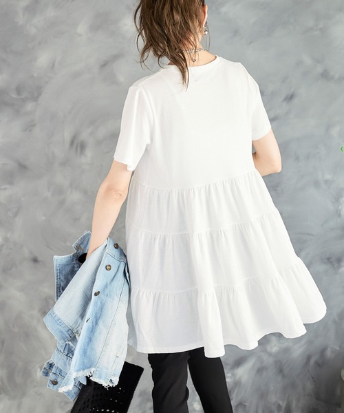 DOUBLE STANDARD CLOTHING 半袖チュニック 36 ホワイト DOUBLE STANDARD CLOTHING 半袖チュニック 36 ホワイト - メルカリ