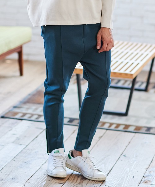 CAMBIO(カンビオ)の「mp10355-Cardboard Knit Pintuck Jogger Pants ジョガーパンツ(その他パンツ・メンズ・グレー系その他/ブラック/ブルーグリーン・S/L/M)」の3枚目の写真