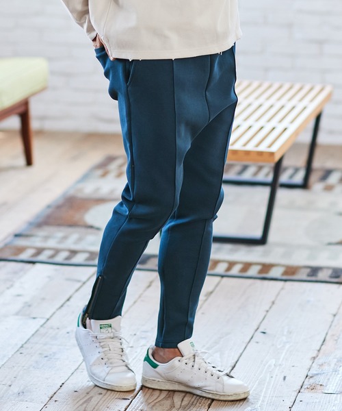 CAMBIO(カンビオ)の「mp10355-Cardboard Knit Pintuck Jogger Pants ジョガーパンツ(その他パンツ・メンズ・グレー系その他/ブラック/ブルーグリーン・S/L/M)」の5枚目の写真