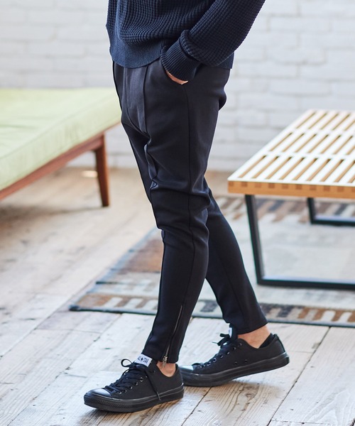 CAMBIO(カンビオ)の「mp10355-Cardboard Knit Pintuck Jogger Pants ジョガーパンツ(その他パンツ・メンズ・グレー系その他/ブラック/ブルーグリーン・S/L/M)」の10枚目の写真