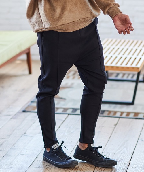 CAMBIO(カンビオ)の「mp10355-Cardboard Knit Pintuck Jogger Pants ジョガーパンツ(その他パンツ・メンズ・グレー系その他/ブラック/ブルーグリーン・S/L/M)」の11枚目の写真