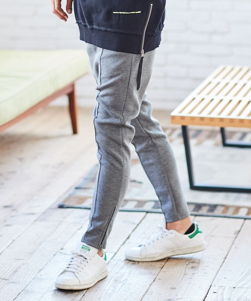 CAMBIO(カンビオ)の「mp10355-Cardboard Knit Pintuck Jogger Pants ジョガーパンツ(その他パンツ・メンズ・グレー系その他/ブラック/ブルーグリーン・S/L/M)」の17枚目の写真