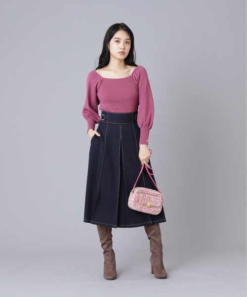 【期間限定お値下げ中 新品未使用】ジルチュスカートピンク JILL by JILL STUART（ジルバイジルスチュアート）の「◇ウー
