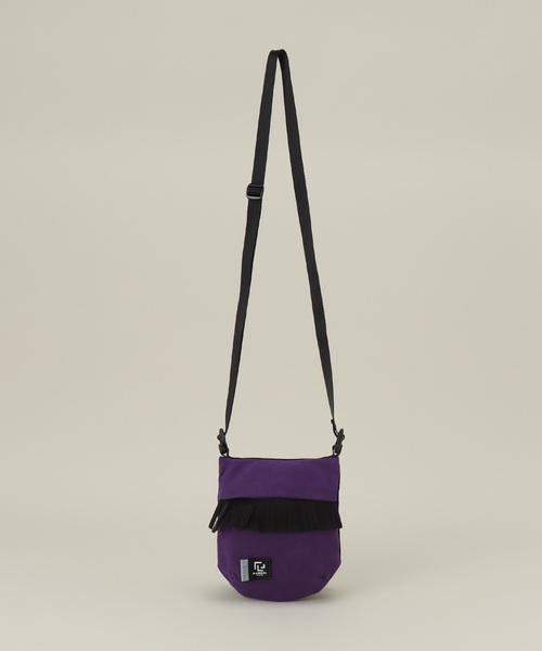 NOMA t.d.(ノーマティーディー)の「【NOMA T.D. / ノ-マ・ティー・ディー】FRINGE DOUBLE POUCH(ショルダーバッグ・メンズ・ブラック/パープル・FREE)」の5枚目の写真