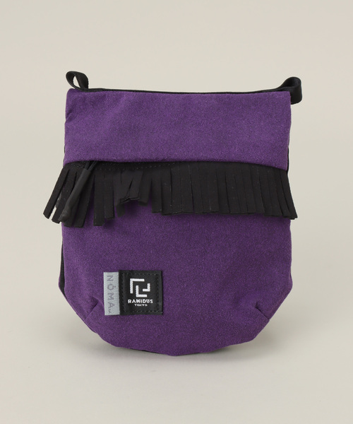 NOMA t.d.(ノーマティーディー)の「【NOMA T.D. / ノ-マ・ティー・ディー】FRINGE DOUBLE POUCH(ショルダーバッグ・メンズ・ブラック/パープル・FREE)」の17枚目の写真