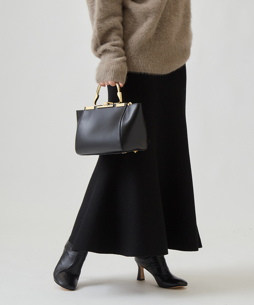 journal standard L'essage（ジャーナルスタンダードレサージュ）の「ニットマーメードスカート（スカート・レディース・ブラック/Yellow・FREE）」の2枚目の写真