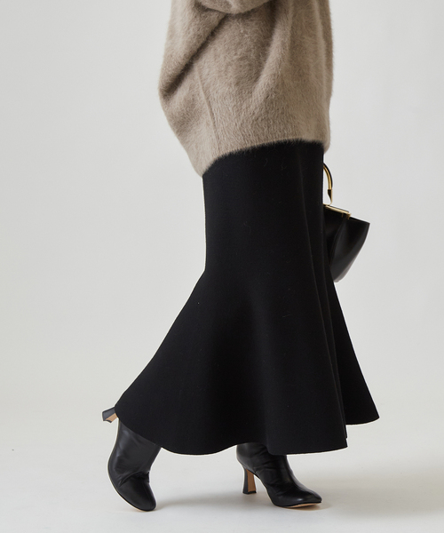 journal standard L'essage（ジャーナルスタンダードレサージュ）の「ニットマーメードスカート（スカート・レディース・ブラック/Yellow・FREE）」の7枚目の写真