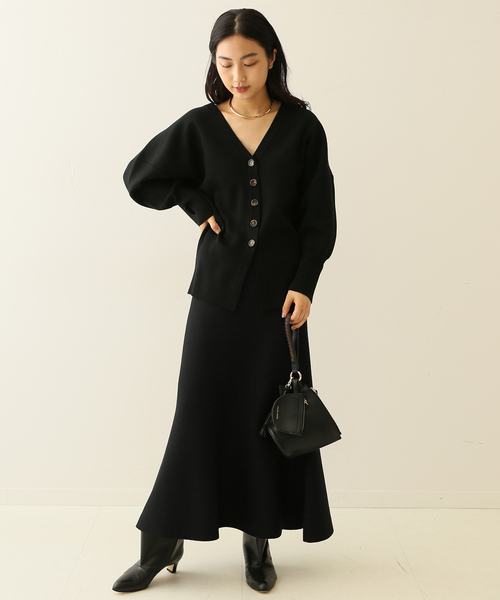 journal standard L'essage（ジャーナルスタンダードレサージュ）の「ニットマーメードスカート（スカート・レディース・ブラック/Yellow・FREE）」の8枚目の写真