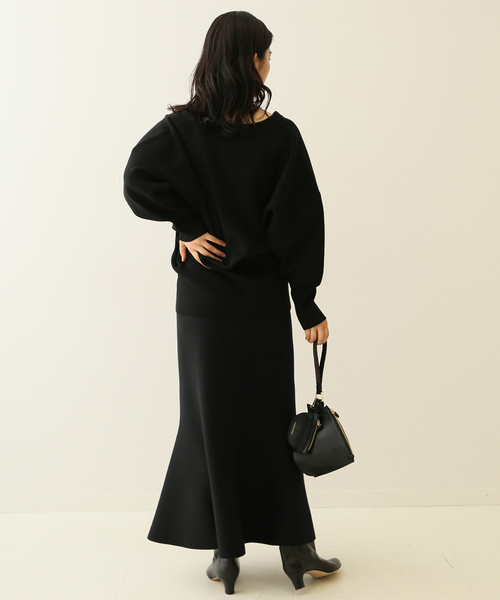 journal standard L'essage（ジャーナルスタンダードレサージュ）の「ニットマーメードスカート（スカート・レディース・ブラック/Yellow・FREE）」の9枚目の写真