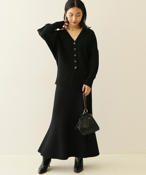 journal standard L'essage（ジャーナルスタンダードレサージュ）の「ニットマーメードスカート（スカート・レディース・ブラック/Yellow・FREE）」の10枚目の写真