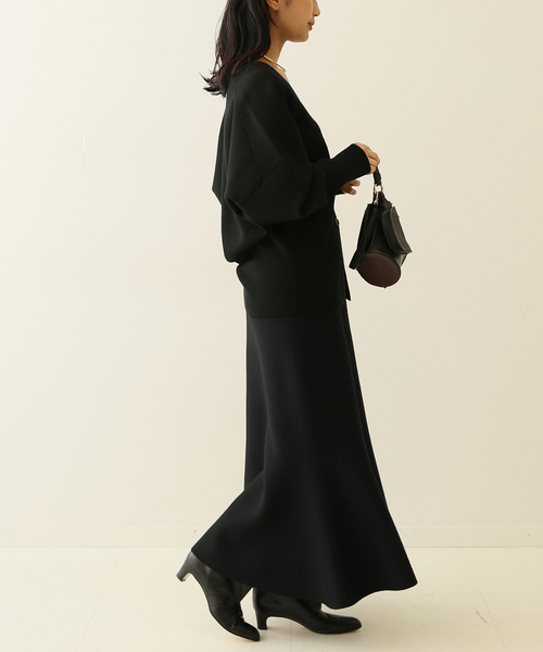 journal standard L'essage（ジャーナルスタンダードレサージュ）の「ニットマーメードスカート（スカート・レディース・ブラック/Yellow・FREE）」の11枚目の写真