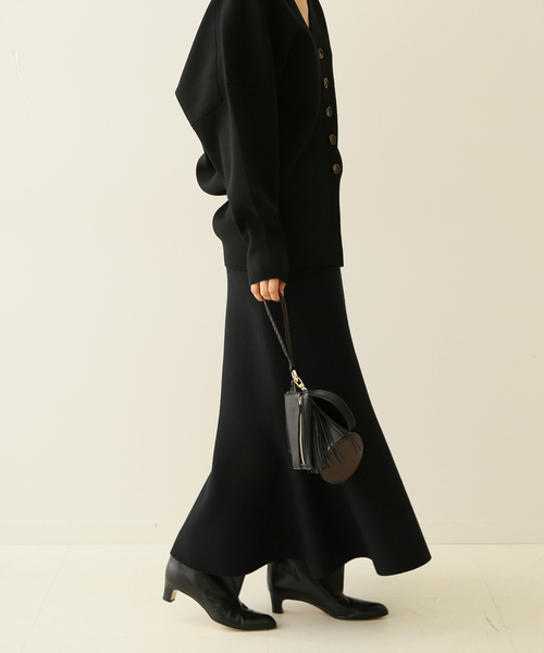 journal standard L'essage（ジャーナルスタンダードレサージュ）の「ニットマーメードスカート（スカート・レディース・ブラック/Yellow・FREE）」の12枚目の写真