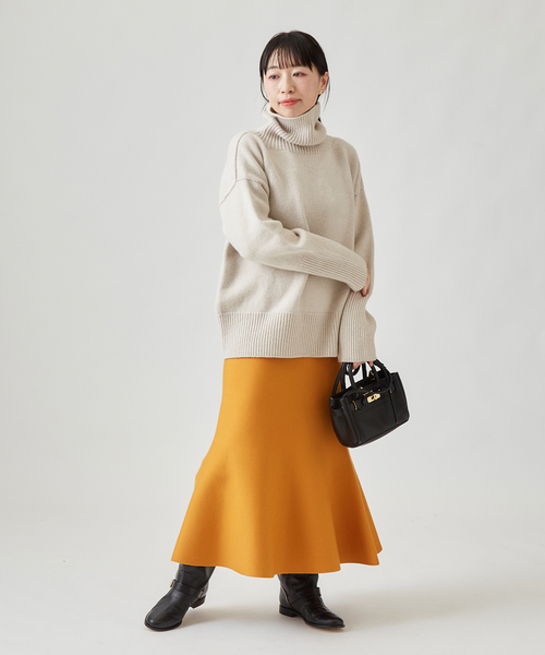 journal standard L'essage（ジャーナルスタンダードレサージュ）の「ニットマーメードスカート（スカート・レディース・ブラック/Yellow・FREE）」の17枚目の写真