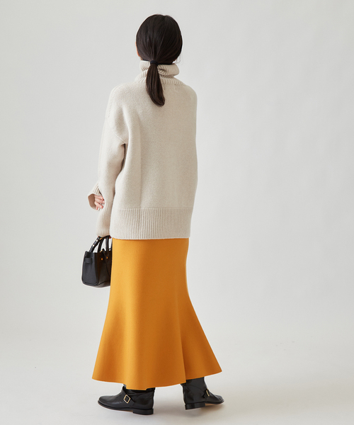 journal standard L'essage（ジャーナルスタンダードレサージュ）の「ニットマーメードスカート（スカート・レディース・ブラック/Yellow・FREE）」の18枚目の写真