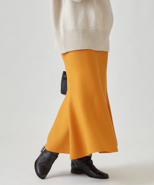 journal standard L'essage（ジャーナルスタンダードレサージュ）の「ニットマーメードスカート（スカート・レディース・ブラック/Yellow・FREE）」の19枚目の写真