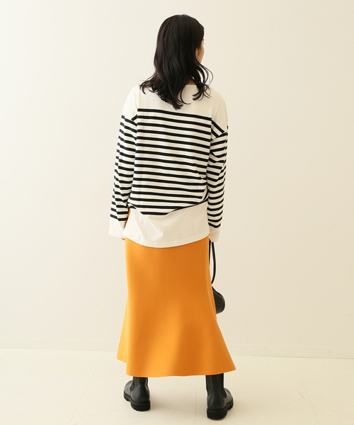journal standard L'essage（ジャーナルスタンダードレサージュ）の「ニットマーメードスカート（スカート・レディース・ブラック/Yellow・FREE）」の22枚目の写真