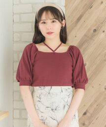 ems excite | パフ袖テレコカット(Tシャツ/カットソー)