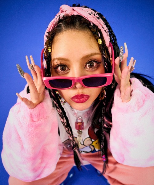 GALFY（ガルフィー）の「GALFY/ガルフィーぼんやりファーブルゾン（ブルゾン・メンズ・ブラック/ピンク/グリーン・L/XL）」の22枚目の写真