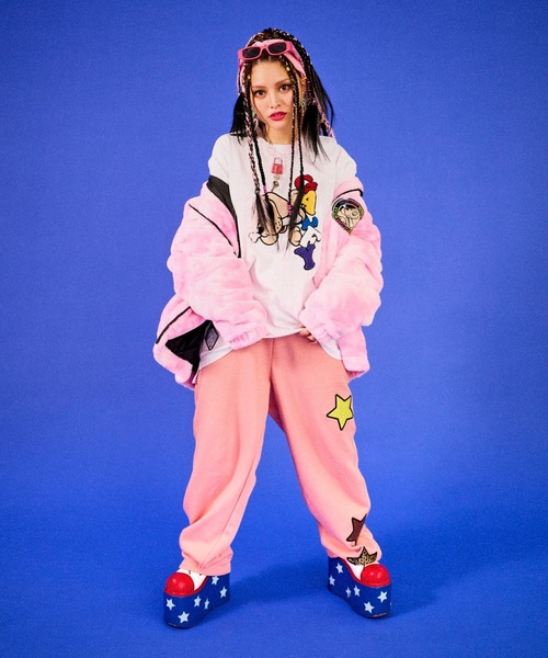 GALFY（ガルフィー）の「GALFY/ガルフィーぼんやりファーブルゾン（ブルゾン・メンズ・ブラック/ピンク/グリーン・L/XL）」の18枚目の写真