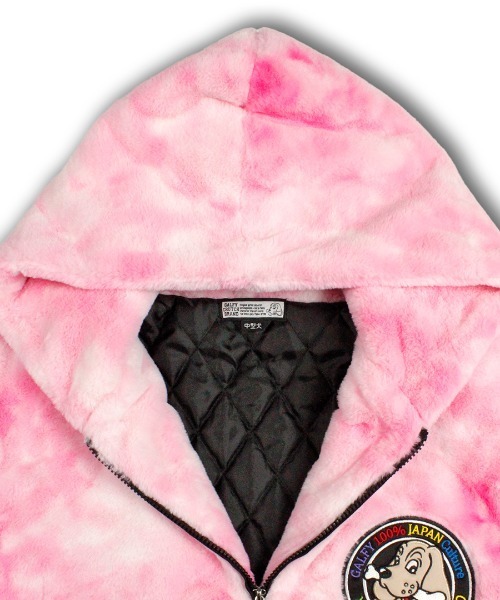 GALFY（ガルフィー）の「GALFY/ガルフィーぼんやりファーブルゾン（ブルゾン・メンズ・ブラック/ピンク/グリーン・L/XL）」の15枚目の写真