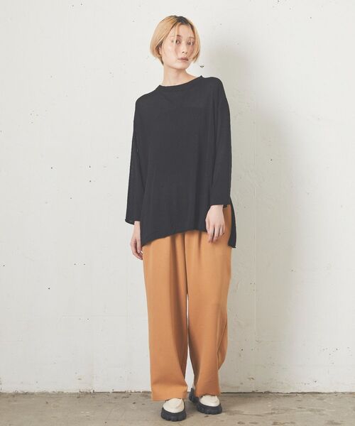 kivi（キヴィ）の「シアープルオーバーニット（ニット/セーター・レディース・アイボリー/ライトグレー/ブラック/ブラウン・FREE）」の13枚目の写真