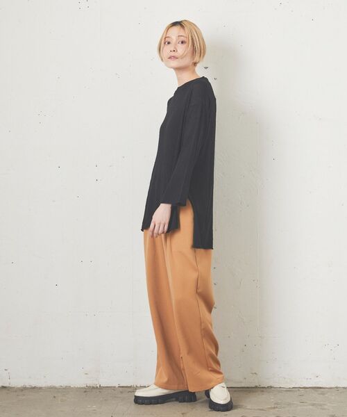 kivi（キヴィ）の「シアープルオーバーニット（ニット/セーター・レディース・アイボリー/ライトグレー/ブラック/ブラウン・FREE）」の22枚目の写真