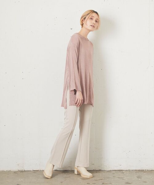 kivi（キヴィ）の「シアープルオーバーニット（ニット/セーター・レディース・アイボリー/ライトグレー/ブラック/ブラウン・FREE）」の14枚目の写真