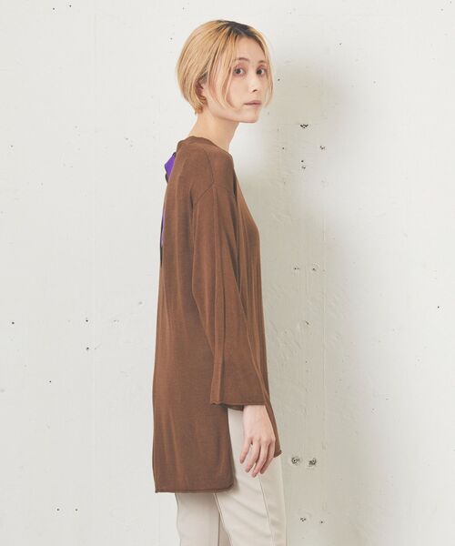 kivi（キヴィ）の「シアープルオーバーニット（ニット/セーター・レディース・アイボリー/ライトグレー/ブラック/ブラウン・FREE）」の12枚目の写真