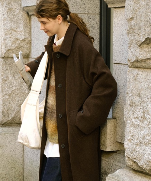 MONO-MART LADY'S（モノマートレディース）の「グラデーションブークレニットオーバーサイズプルオーバー（ニット/セーター・レディース・パープル系その他/ピンク/イエロー/ブラック/ブラウン/オレンジ・FREE）」の7枚目の写真