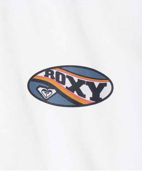 ROXY(ロキシー)の「ROXY RHYTHM TEE/ロキシー半袖Tシャツ(Tシャツ/カットソー・レディース・ホワイト/パープル/ブルー・LARGE/MEDIUM)」の5枚目の写真