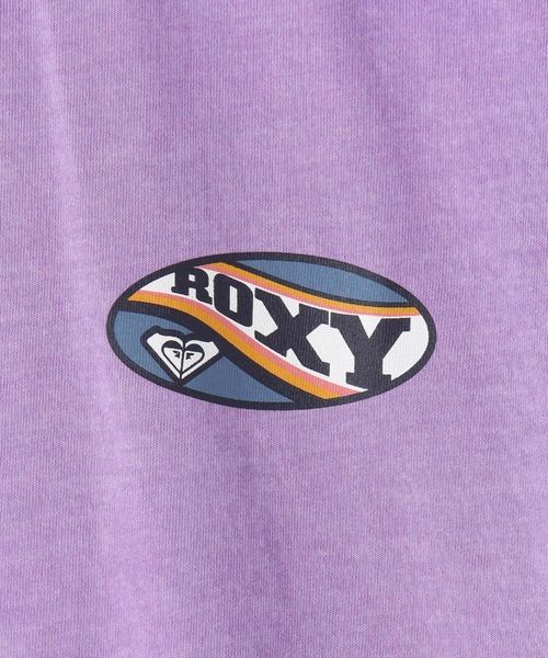 ROXY(ロキシー)の「ROXY RHYTHM TEE/ロキシー半袖Tシャツ(Tシャツ/カットソー・レディース・ホワイト/パープル/ブルー・LARGE/MEDIUM)」の12枚目の写真