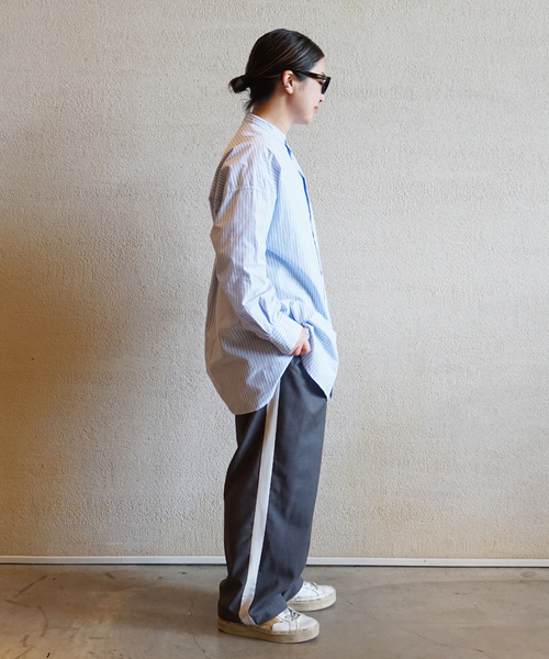 JOURNAL STANDARD LUXE（ジャーナルスタンダード　ラックス）の「アソートスタンドカラーシャツ（シャツ/ブラウス・レディース・ホワイト/ネイビー/サックスブルー/ブルー・FREE）」の18枚目の写真