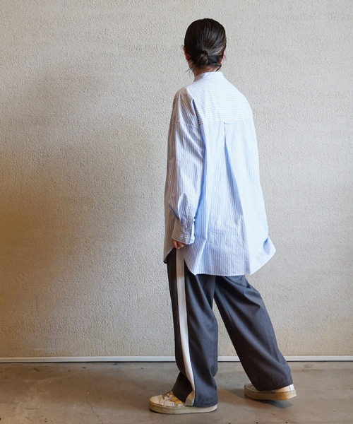 JOURNAL STANDARD LUXE（ジャーナルスタンダード　ラックス）の「アソートスタンドカラーシャツ（シャツ/ブラウス・レディース・ホワイト/ネイビー/サックスブルー/ブルー・FREE）」の19枚目の写真