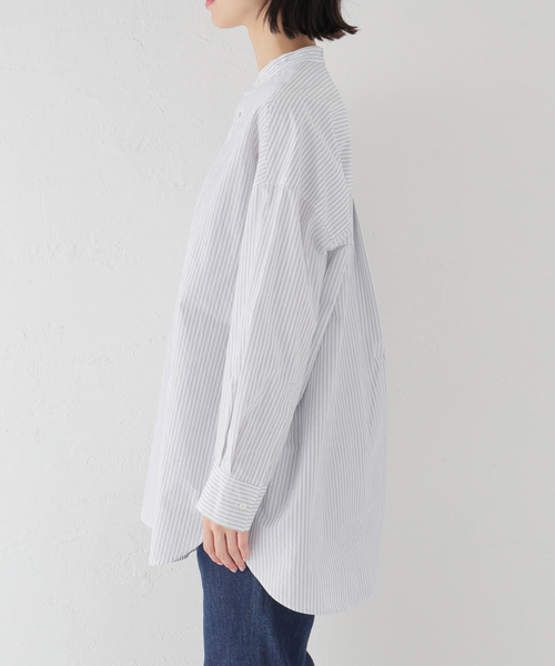 JOURNAL STANDARD LUXE（ジャーナルスタンダード　ラックス）の「アソートスタンドカラーシャツ（シャツ/ブラウス・レディース・ホワイト/ネイビー/サックスブルー/ブルー・FREE）」の22枚目の写真