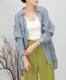 ＡＮＤＪ | 【2022/AW】シアーBIGシャツ(シャツ/ブラウス)