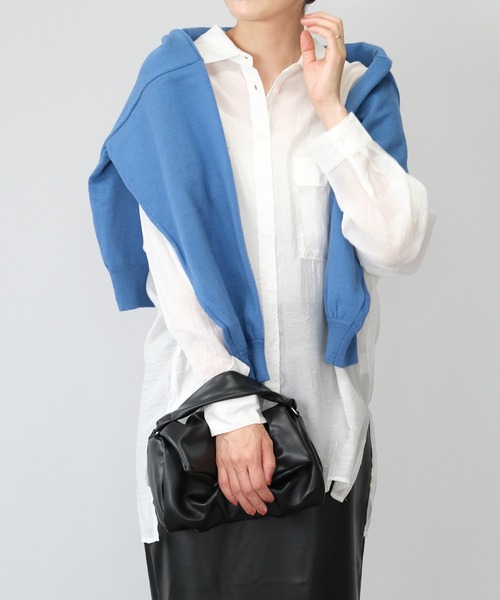 ＡＮＤＪ（アンドジェイ）の「【2022/AW】シアーBIGシャツ（シャツ/ブラウス・レディース・ブルー/ブラウン/オフホワイト/ブラック/レッド/ピンク系その他・M）」の18枚目の写真