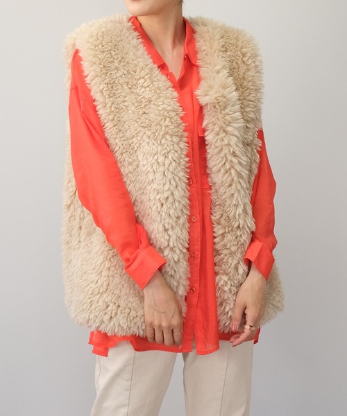 ＡＮＤＪ（アンドジェイ）の「【2022/AW】シアーBIGシャツ（シャツ/ブラウス・レディース・ブルー/ブラウン/オフホワイト/ブラック/レッド/ピンク系その他・M）」の11枚目の写真