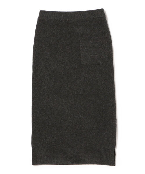 Demi-Luxe BEAMS（デミルクス ビームス）の「Demi-Luxe BEAMS / ウールカシミヤ ニットスカート（スカート・レディース・チャコールグレー/オフホワイト・38/36）」の18枚目の写真