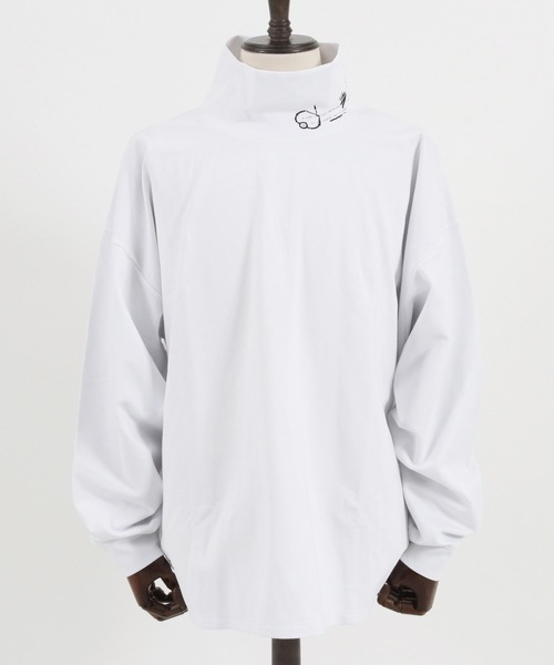 FACTOTUM（ファクトタム）の「mlt3976- Loose Neck Long-sleeve T-Shirt カットソー（Tシャツ/カットソー・メンズ・ホワイト/チャコール/ブラック・44/48/46）」の4枚目の写真