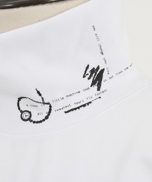 FACTOTUM（ファクトタム）の「mlt3976- Loose Neck Long-sleeve T-Shirt カットソー（Tシャツ/カットソー・メンズ・ホワイト/チャコール/ブラック・44/48/46）」の9枚目の写真